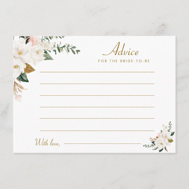 conseil floral magnolia aquarelle (Devant)