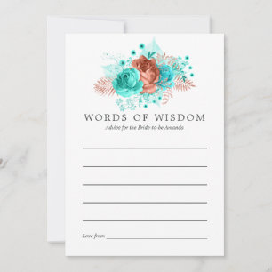 Conseil floral tropical turquoise et corail
