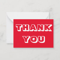 Merci, Merci, carte blanche rouge