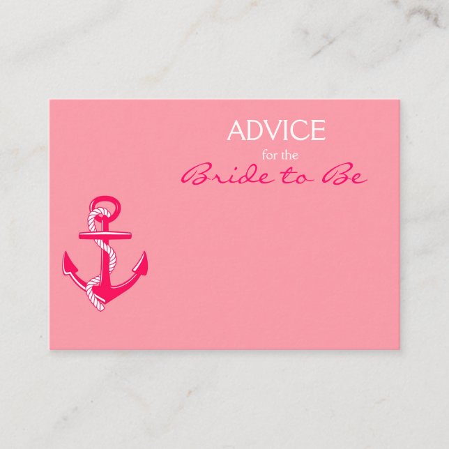 Conseil nautique rose pour la mariée à être des ca (Devant)