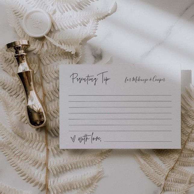 Conseil parental Baby shower partie carte de jeu G (Créateur téléchargé)