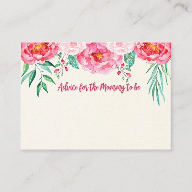 Conseil pour Carte Maman, Maman-to-be, Carte Flora (Devant)