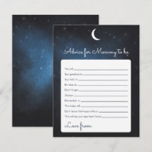 Conseil pour la carte de jeu de Baby shower à veni