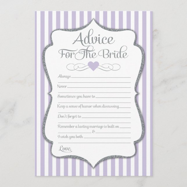 Conseil Pour La Fête des mariées Lilac Lavande Mar (Devant)