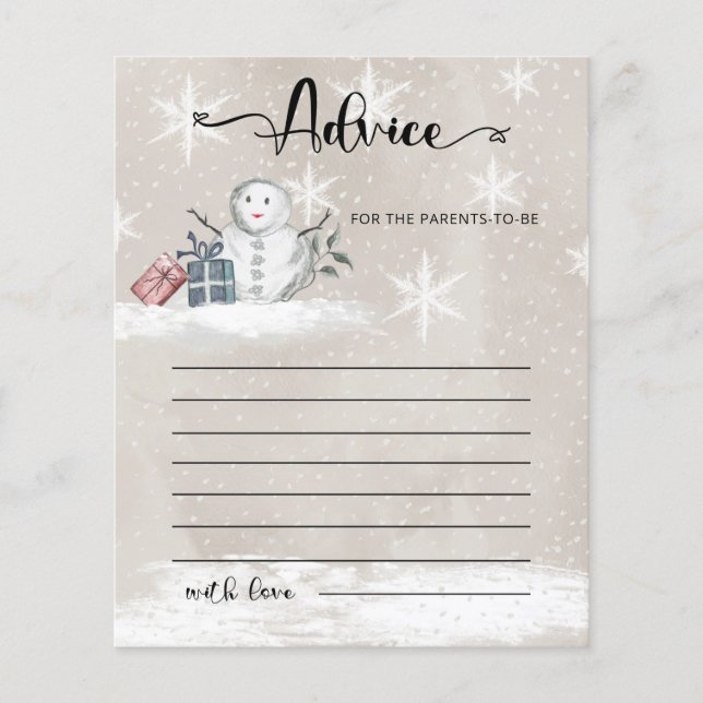 Conseil pour les parents à être carte (Devant)