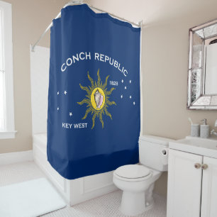 Conseil Republic Flag Key West Florida Duschvorhang