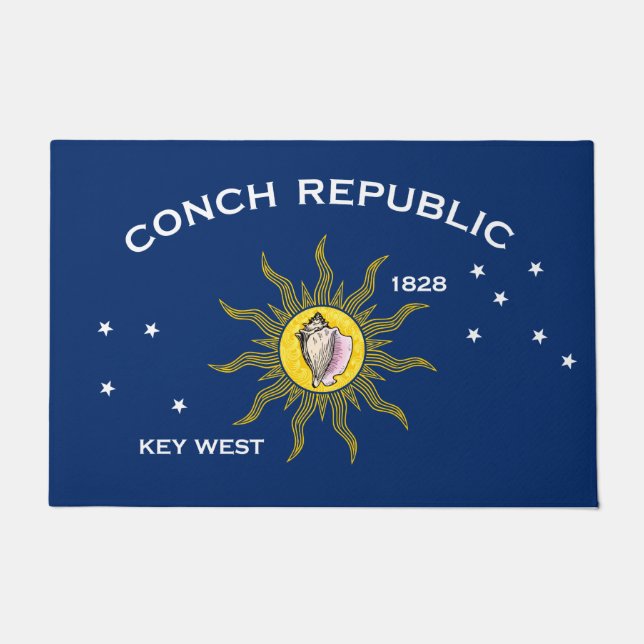 Conseil Republic Flag Key West Florida Fußmatte (Vorderseite)