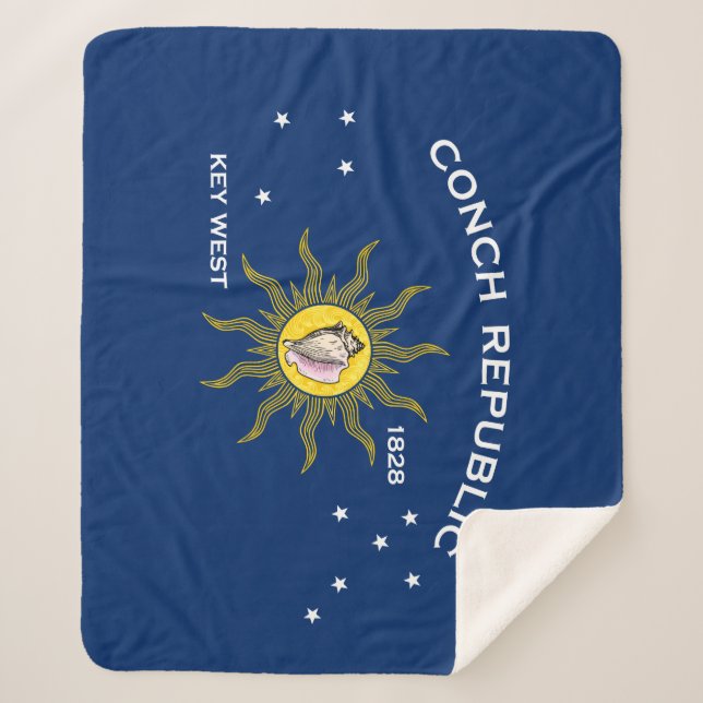 Conseil Republic Flag Key West Florida Sherpadecke (Vorderseite)