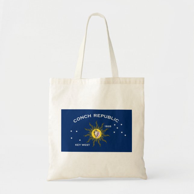 Conseil Republic Flag Key West Florida Tragetasche (Vorne)