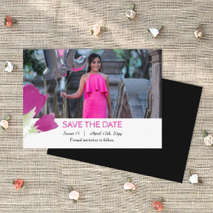 Conseil Rose et Noir, Tulipes Sweet 16 Carte de rappel pou