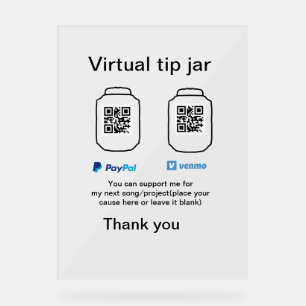 Conseil virtuel jar q r code argent don PayPal ven