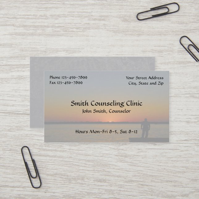 Conseiller Psychologue Carte de visite en santé me (Devant/Arrière en situation)