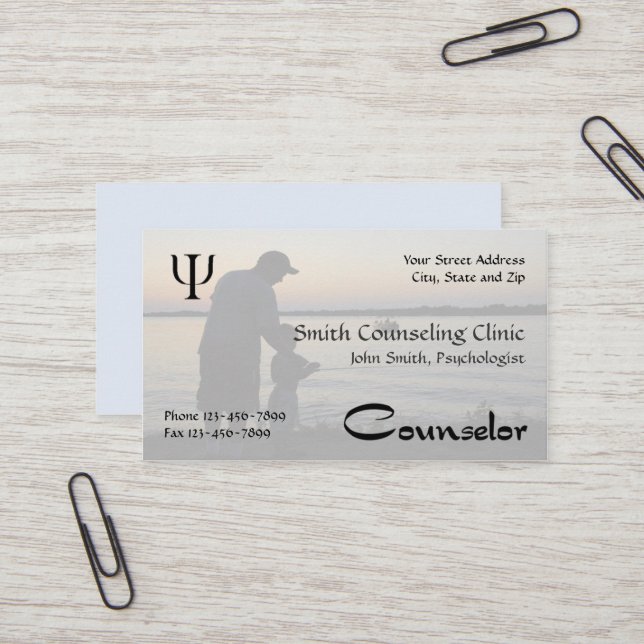 Conseiller Psychologue Carte de visite en santé me (Devant/Arrière en situation)