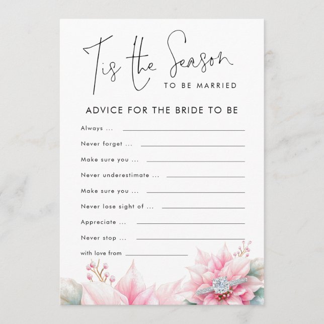 Conseils de Noël pour la carte de jeu de Fête des  (Devant)