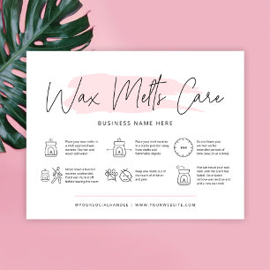 Conseils de sécurité de la carte de soins de cire 