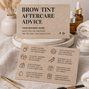 Conseils de suivi de teinture de sourcils naturels