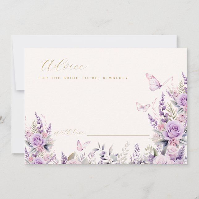 Conseils Pour Le Papillon De La Carte De Fête des  (Devant)