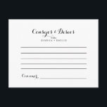 Consejos y Deseos Modernos Wedding Advice Card Postkarte<br><div class="desc">Die Herberge ist ideal für eine Hochzeitsfeier in Spanien. Diese Karten sind ideal für Hochzeiten,  Brautparty,  Babydusche,  Graduiertenfest u.v.m. Personalisieren Sie die Karten mit den Namen der Braut und Bräutigam,  den Eltern,  die Sie werden oder Absolvent.</div>