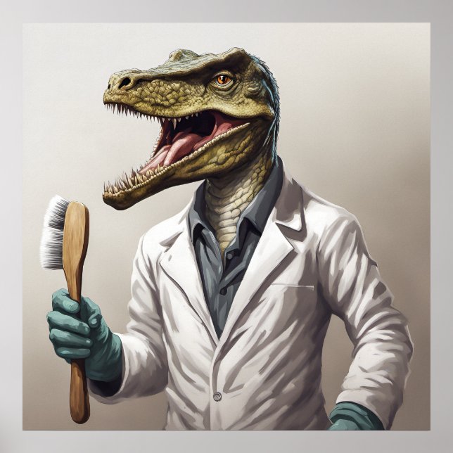 Conservasaurus Dinosaurier Kunst drucken Poster (Vorne)