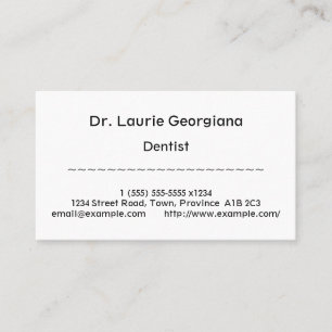 Conservateur, humble Carte de visite