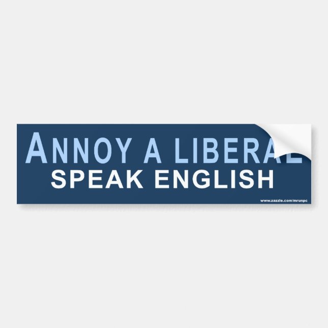 Conservative "Annoy A Liberal" Sticker Autoaufkleber (Vorne)