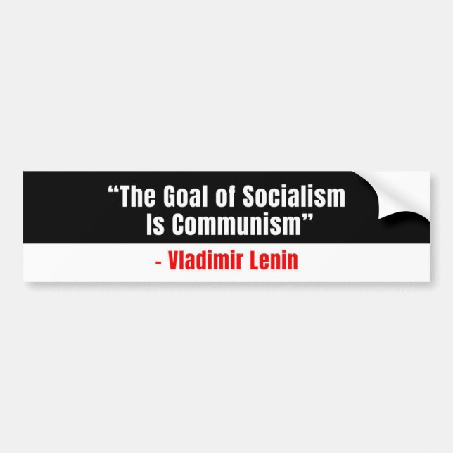 Conservative Bumper Sticker Anti-Socialism (Devant)