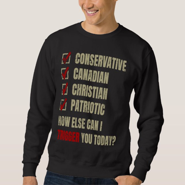 Conservative Canadian Christian Patriotic Sweatshirt (Vorderseite)
