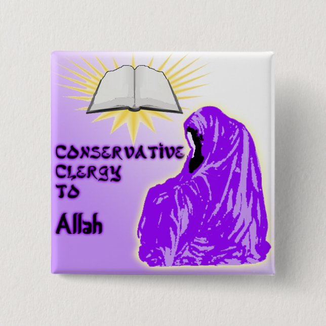 Conservative Clergy to Allah Party Logo Button (Vorderseite)