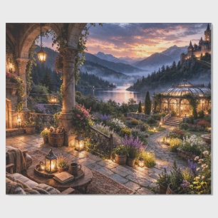 Conservatory Lake Schloss Geschenkpapier