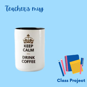 Conserver Citer Calme Message Café Coffee Mug