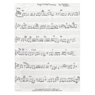 Conserver De La Feuille Promise Nappe De Musique