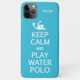 Conserver le calme et jouer Water Polo coques pers