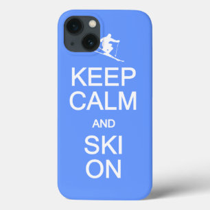 Conserver le calme et le ski sur coques personnali