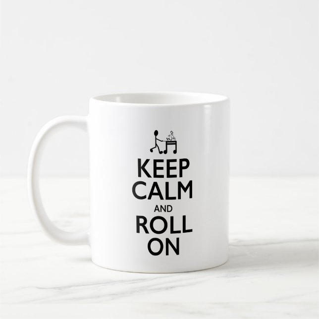 Conserver le calme et rouler - Mug (Gauche)