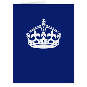 Conserver l'icône de la couronne calme sur le bleu