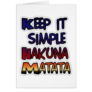 Conserver Simple Hakuna Matata Art Print.