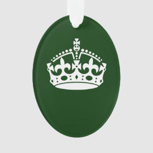 CONSERVEZ CALME COURONNE sur la Personnaliser vert