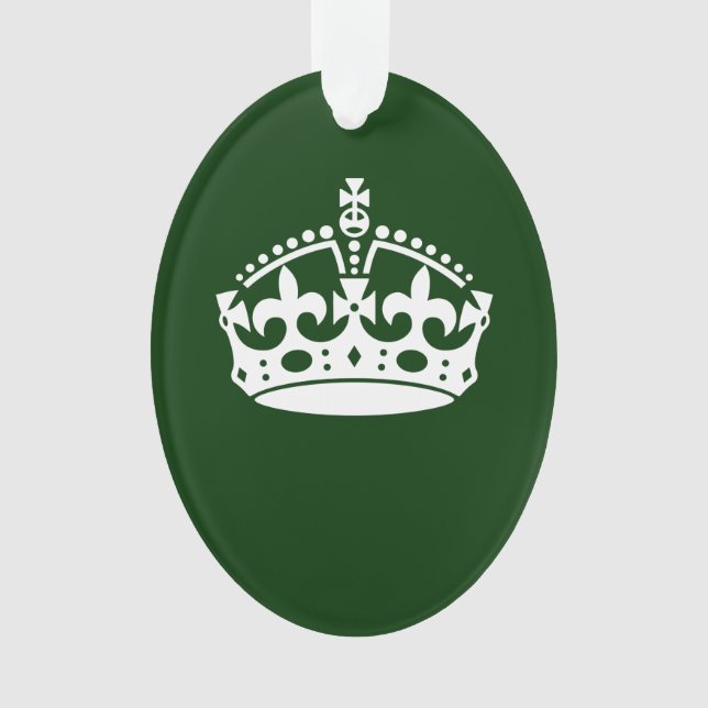CONSERVEZ CALME COURONNE sur la Personnaliser vert (devant)