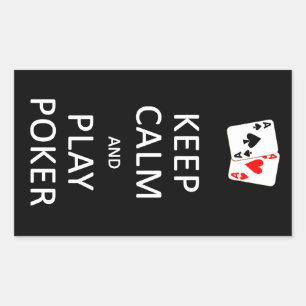 CONSERVEZ LE CALME ET JOUEZ DES autocollants POKER
