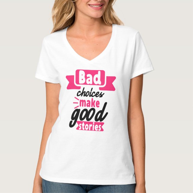 Conservez ou créez votre propre T-shirt à col V (Devant)