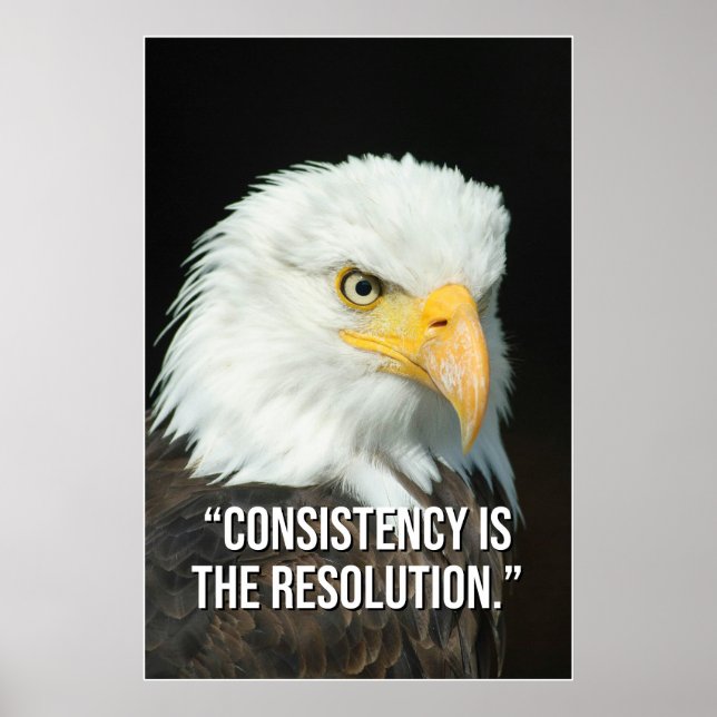 Consistency Is the Resolution Motivation Poster (Vorne)