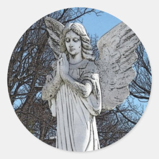Consolation Angel ・ Sunshine Runder Aufkleber