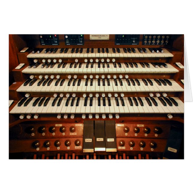 Console d'orgue de la Nouvelle-Zélande (Devant horizontal)
