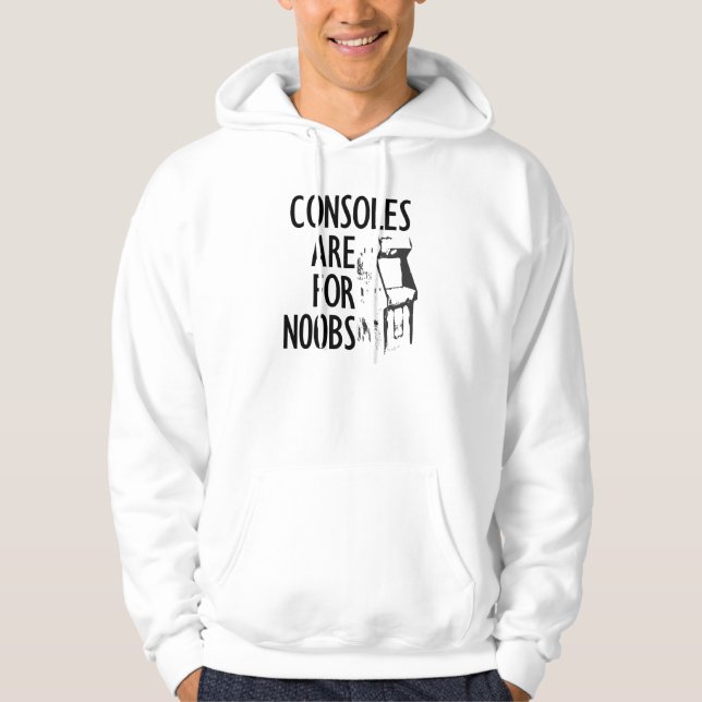 Consoles sont pour Noobs Sweat - shirt à capuche (Devant)