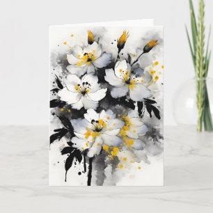 Consolida - Aquarellblumen Karte
