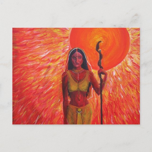 "Consort of the Sun" Acrylmalerei - Postkarte (Vorderseite)