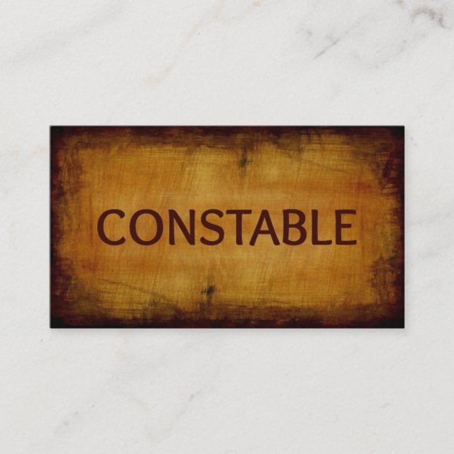 Constable Business Card Visitenkarte (Vorderseite)