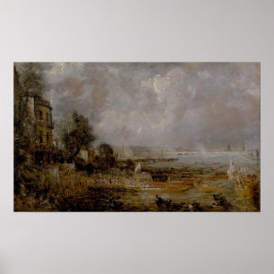 Constable - Die Öffnung der Wasserloo-Brücke Poster