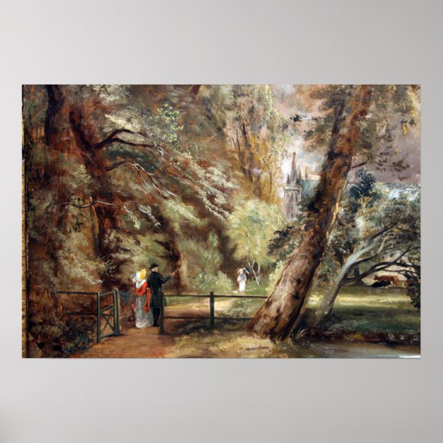 Constable - Salisbury Cathedral View Poster (Vorne)