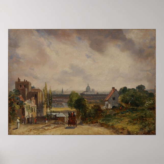 Constable - Sir Richard Steeles Hütte Hampstead Poster (Vorne)